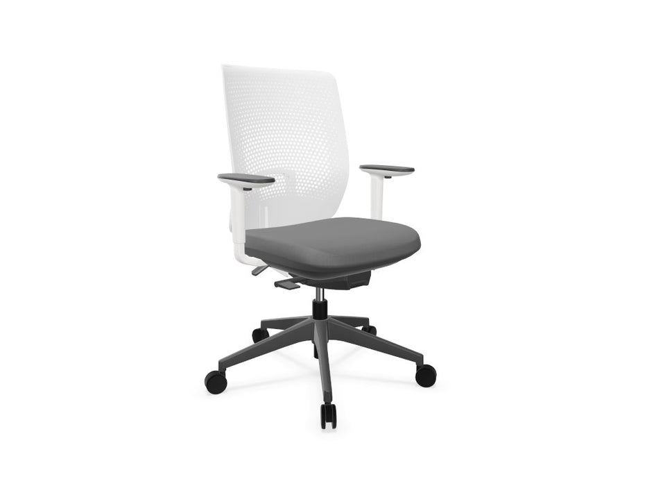 TRIM Mesh Back Office Chair Task Chair Actiu Grey White 