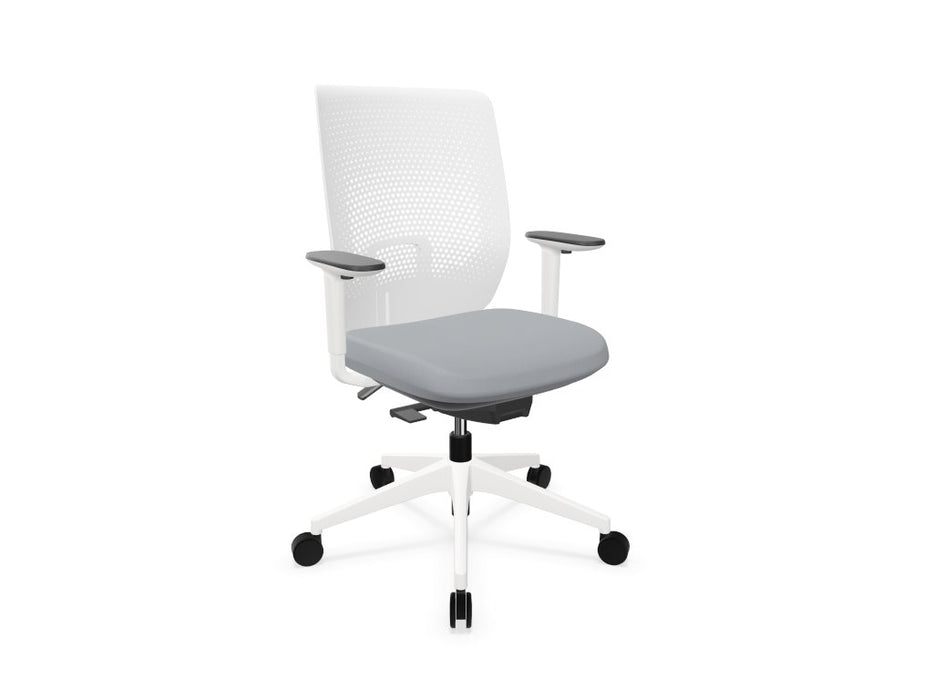TRIM Mesh Back Office Chair Task Chair Actiu Light Grey White 