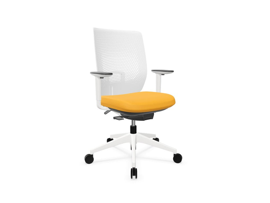 TRIM Mesh Back Office Chair Task Chair Actiu Yellow White 