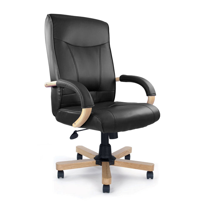 Troon Executive Desk Chair EXECUTIVE CHAIRS Nautilus Designs Black 