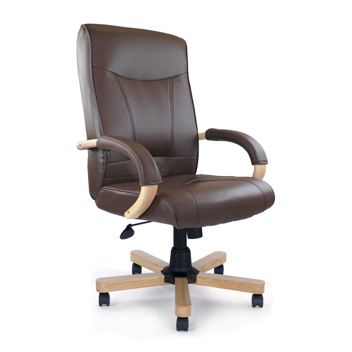 Troon Executive Desk Chair EXECUTIVE CHAIRS Nautilus Designs Brown 