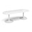 Trumpet base radial end boardroom table 2400mm x 1000mm Tables Dams White White 