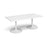 Trumpet base rectangular boardroom table Tables Dams White White 2000mm x 1000mm