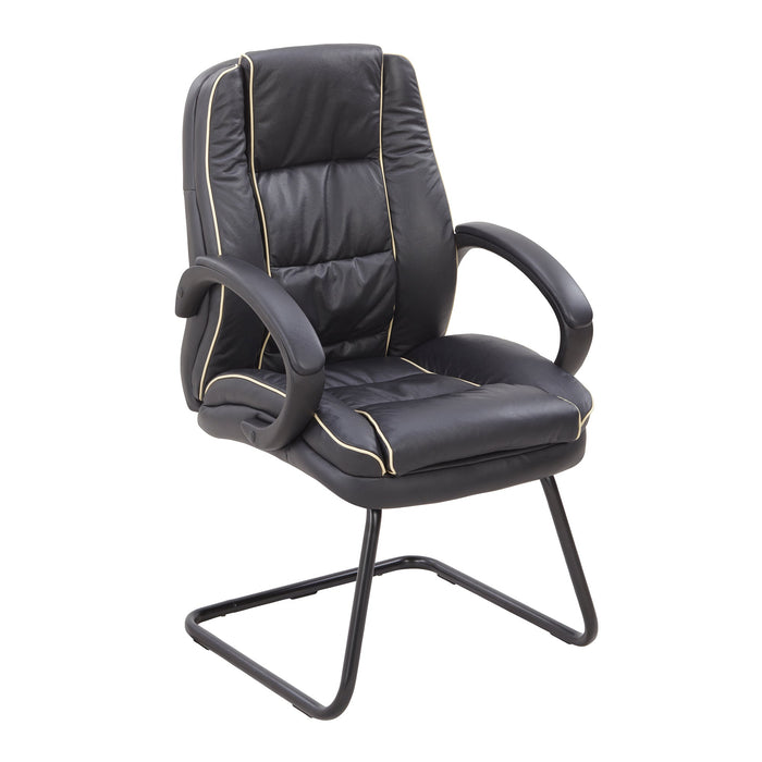 Truro Executive Visitor Chair EXECUTIVE CHAIRS Nautilus Designs Black 