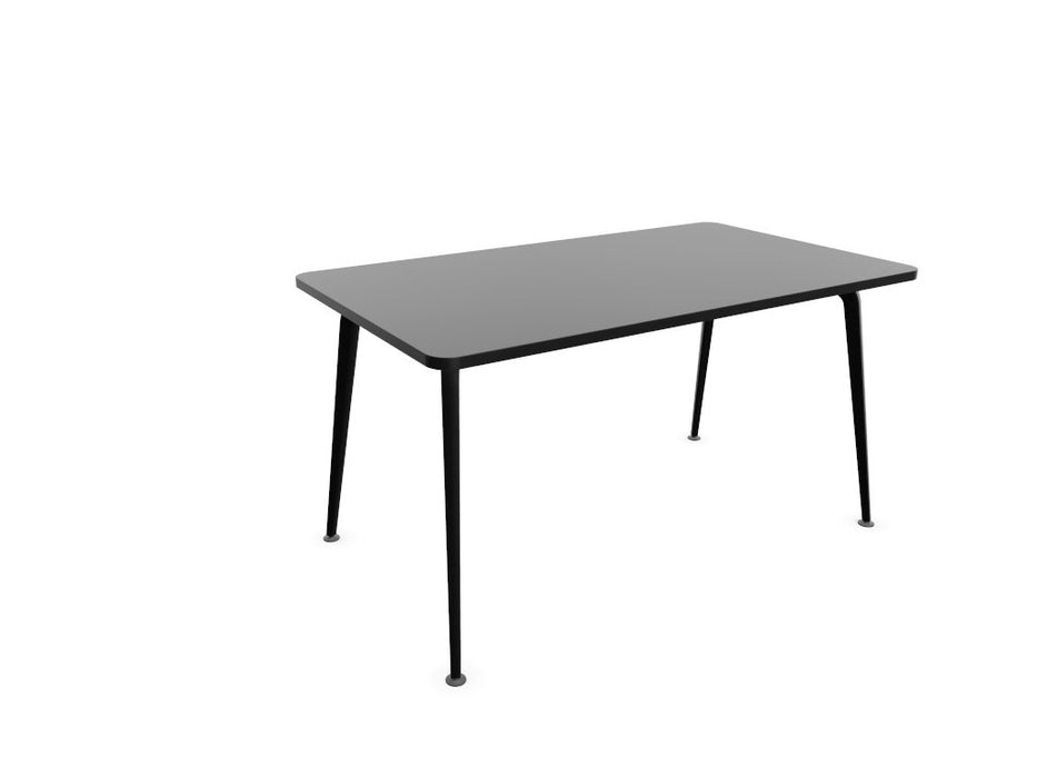 Twist Rectangular Office Desk - Black Frame WORKSTATION Actiu Black 1400mm x 800mm None
