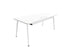 Twist Rectangular Office Desk - White Frame WORKSTATION Actiu White 1800mm x 800mm Cable Tray