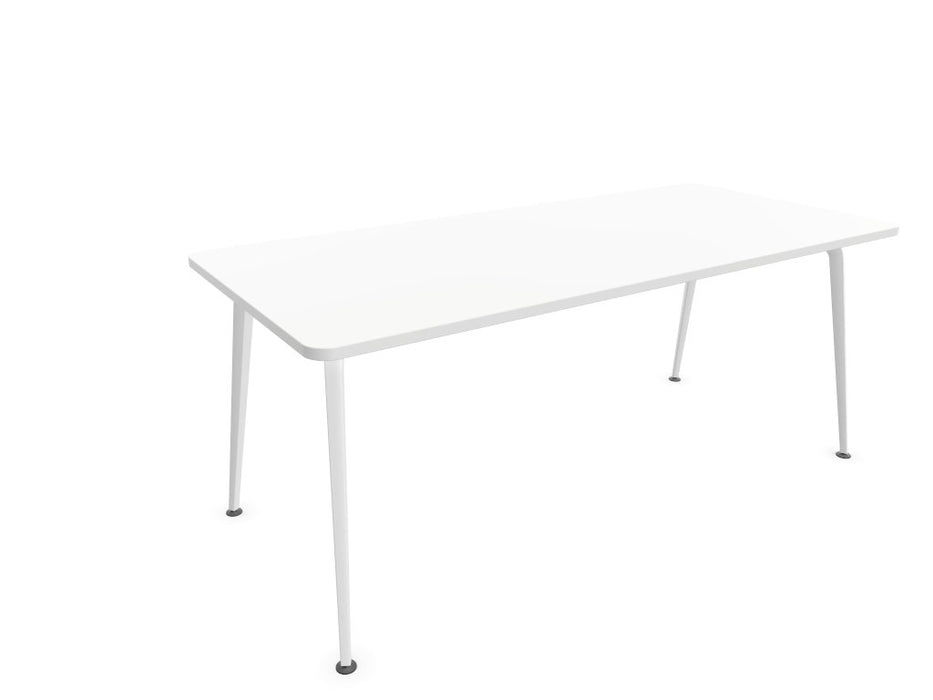 Twist Rectangular Office Desk - White Frame WORKSTATION Actiu White 1800mm x 800mm None