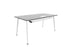 Twist Rectangular Office Desk - White Frame WORKSTATION Actiu White Compact Laminate 1400mm x 800mm Cable Tray