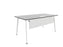 Twist Rectangular Office Desk - White Frame WORKSTATION Actiu White Compact Laminate 1400mm x 800mm Modesty Panel + Cable Tray