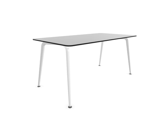 Twist Rectangular Office Desk - White Frame WORKSTATION Actiu White Compact Laminate 1400mm x 800mm None