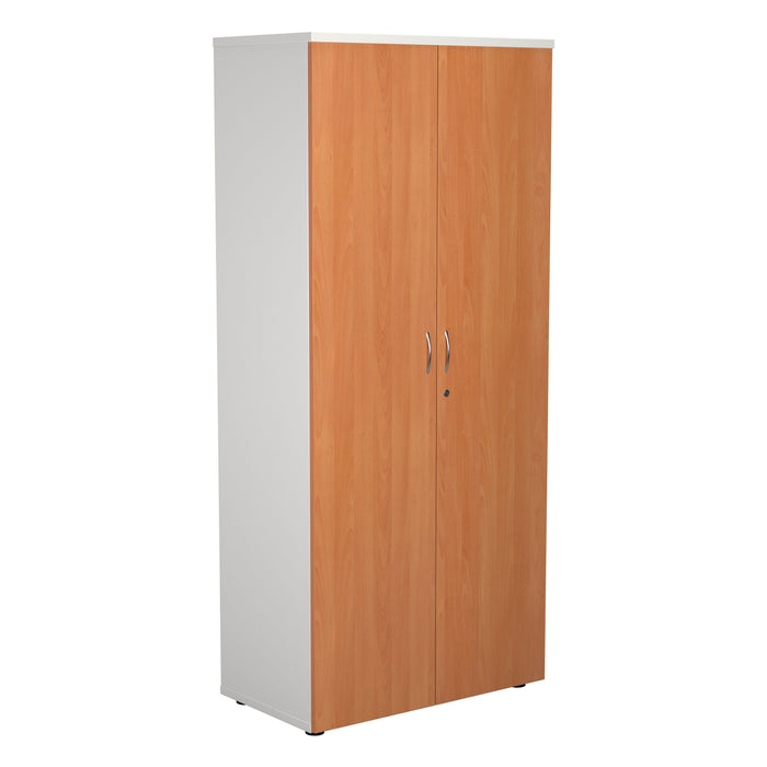 Two Tone Wooden Office Cupboard 1800mm High CUPBOARDS TC Group Beech 