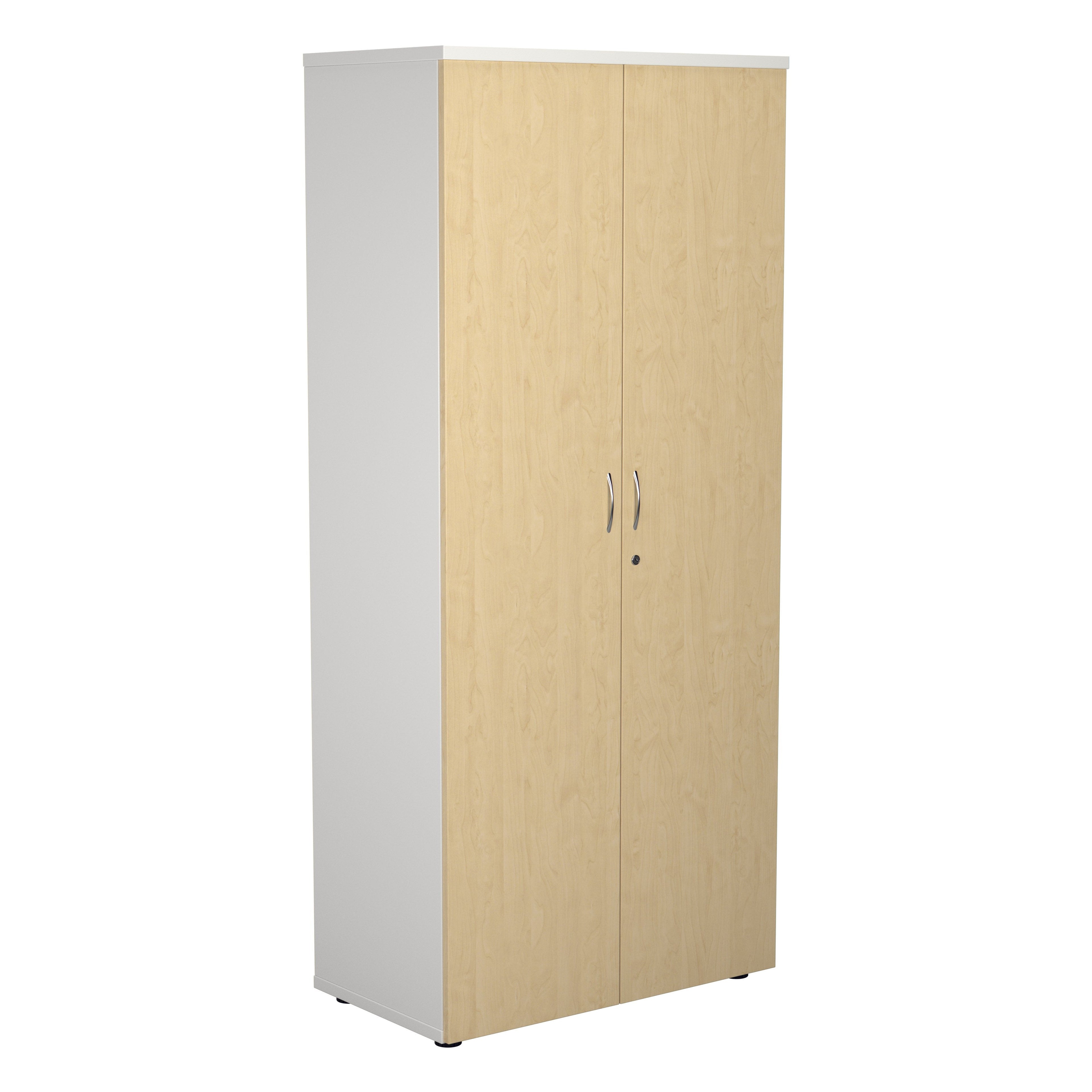 Two Tone Wooden Office Cupboard 1800mm High