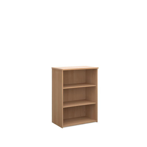 Universal bookcase 1090mm high with 2 shelves Wooden Storage Dams Beech 