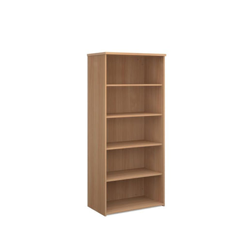 Universal bookcase 1790mm high with 4 shelves Wooden Storage Dams Beech 