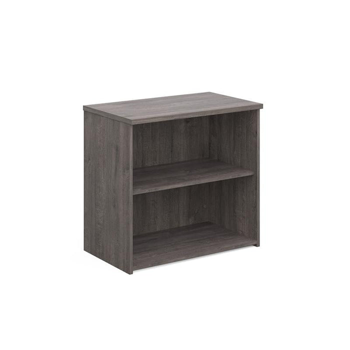 Universal bookcase 740mm high with 1 shelf Wooden Storage Dams Grey Oak 