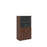 Universal combination unit with glass upper doors 1440mm high with 3 shelves Wooden Storage Dams Walnut 