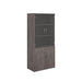 Universal combination unit with glass upper doors 1790mm high with 4 shelves Wooden Storage Dams Grey Oak 