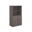 Universal combination unit with open top 1440mm high with 3 shelves Wooden Storage Dams Grey Oak 