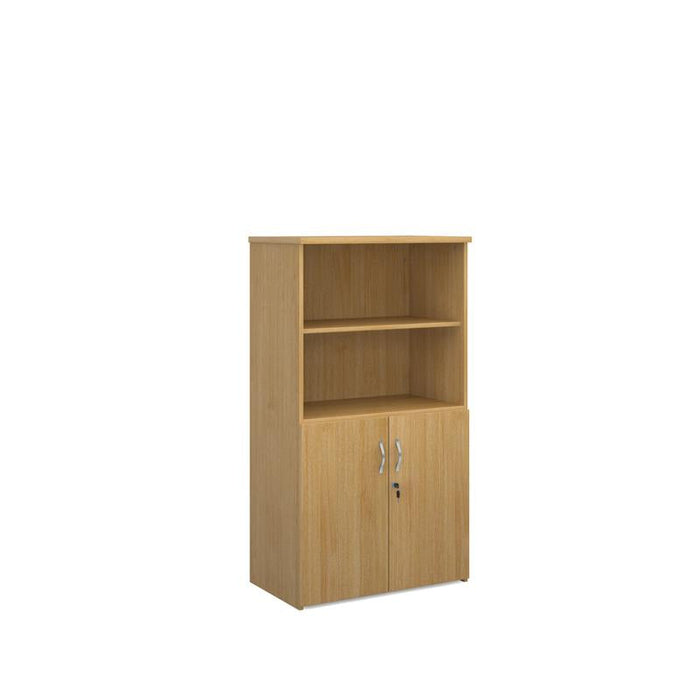 Universal combination unit with open top 1440mm high with 3 shelves Wooden Storage Dams Oak 