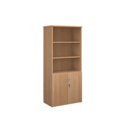 Universal combination unit with open top 1790mm high with 4 shelves Wooden Storage Dams Beech 