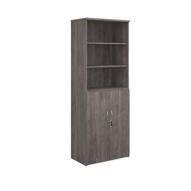 Universal combination unit with open top 2140mm high with 5 shelves