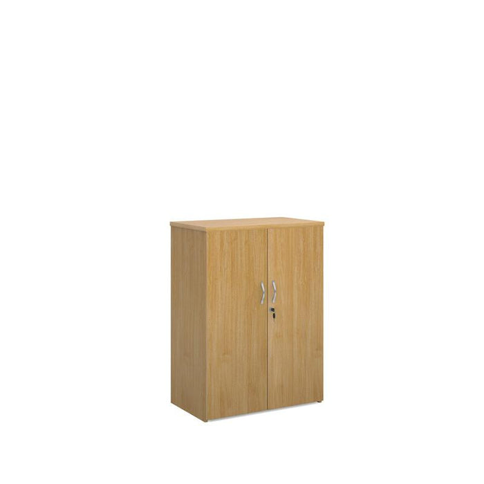 Universal double door cupboard 1090mm high with 2 shelves Wooden Storage Dams Oak 