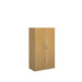 Universal double door cupboard 1440mm high with 3 shelves Wooden Storage Dams Oak 