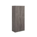 Universal double door cupboard 1790mm high with 4 shelves Wooden Storage Dams Grey Oak 