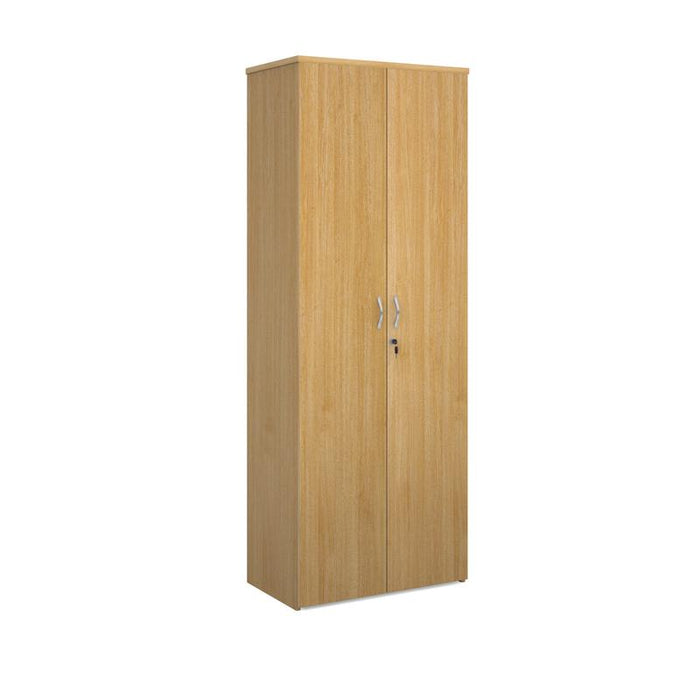 Universal double door cupboard 2140mm high with 5 shelves Wooden Storage Dams Oak 