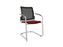 Urban Mesh Back Cantilever Meeting Chair Office Chairs Actiu Silver Burgundy 