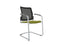 Urban Mesh Back Cantilever Meeting Chair Office Chairs Actiu Silver Light Green 