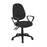 Vantage 100 2 lever PCB operators chair with fixed arms Seating Dams Black 