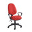 Vantage 100 2 lever PCB operators chair with fixed arms Seating Dams Red 