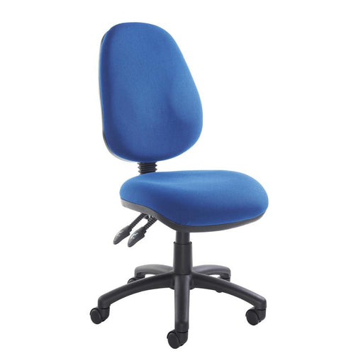 Vantage 100 2 lever PCB operators chair with no arms Seating Dams Blue 