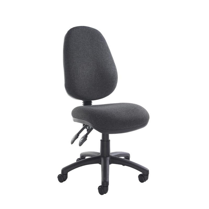 Vantage 100 2 lever PCB operators chair with no arms Seating Dams Charcoal 