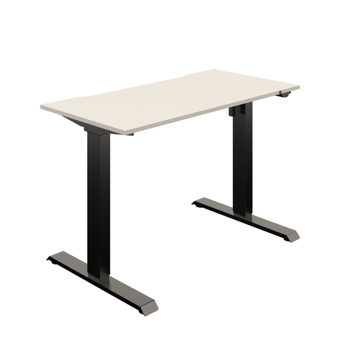 Ventus Heated Height Adjustable Desk WORKSTATIONS TC Group White Black 1200mm x 600mm