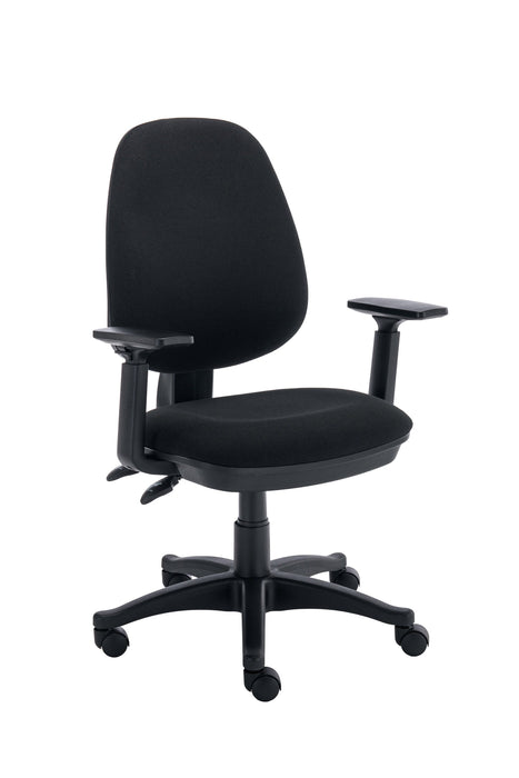 Versi Highback Operator Chair Office Chair, Fabric Office Chair TC Group Black Height Adjustable 