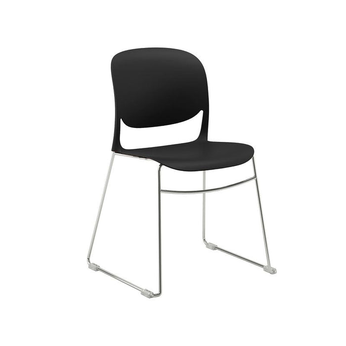 Verve multi-purpose chair with chrome sled frame Seating Dams Black 