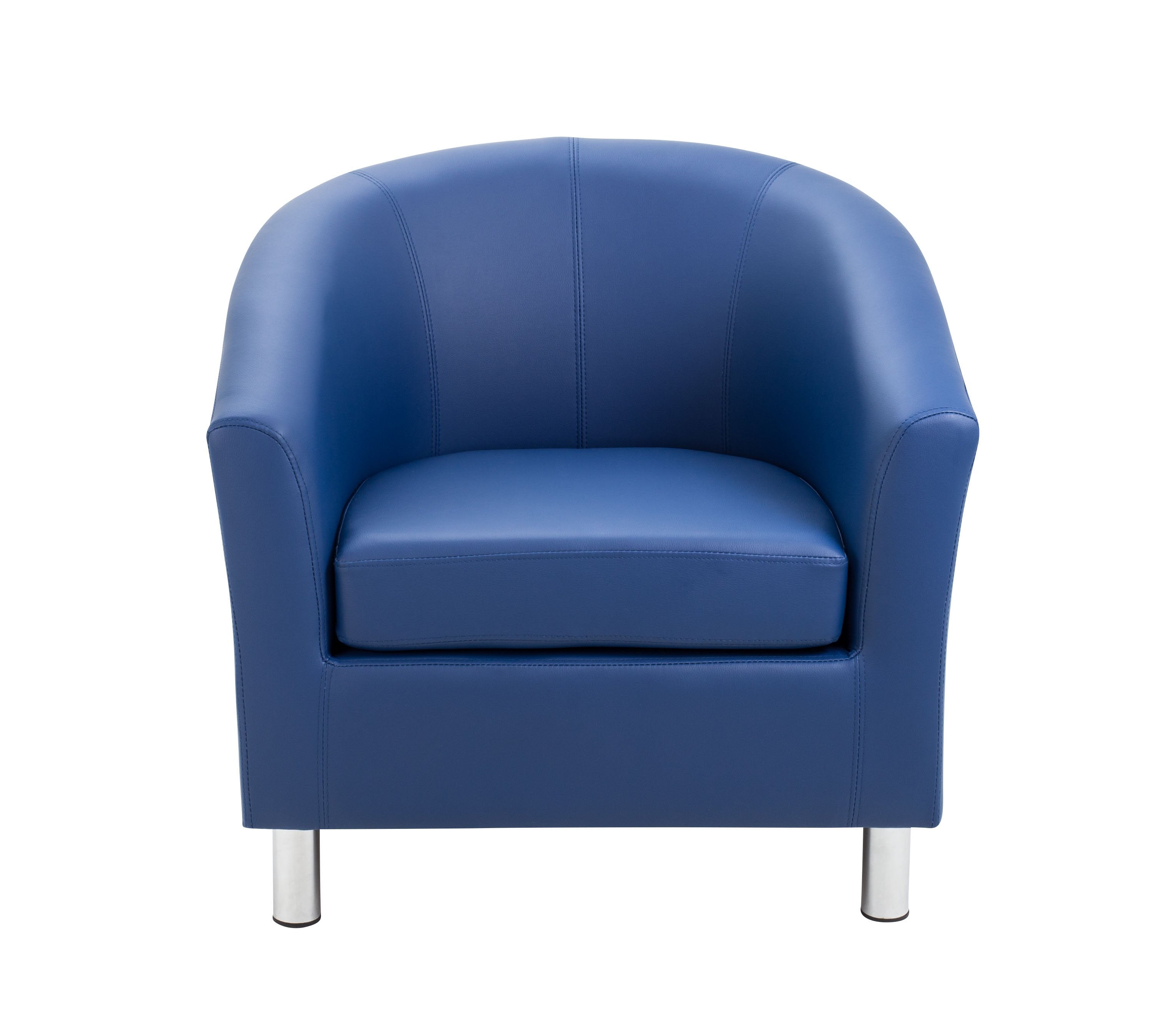 Vibrant Tub Armchair with Metal Feet