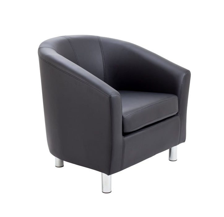 Vibrant Tub Armchair with Metal Feet SOFT SEATING & RECEP TC Group Black 