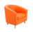Vibrant Tub Armchair with Wooden Feet SOFT SEATING & RECEP TC Group Orange 