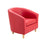 Vibrant Tub Armchair with Wooden Feet SOFT SEATING & RECEP TC Group Red 