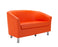 Vibrant Tub Sofa Metal Feet SOFT SEATING & RECEP TC Group Orange 