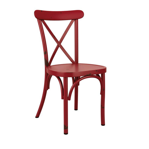 Vintage Style Café Chair Café Furniture zaptrading Red 