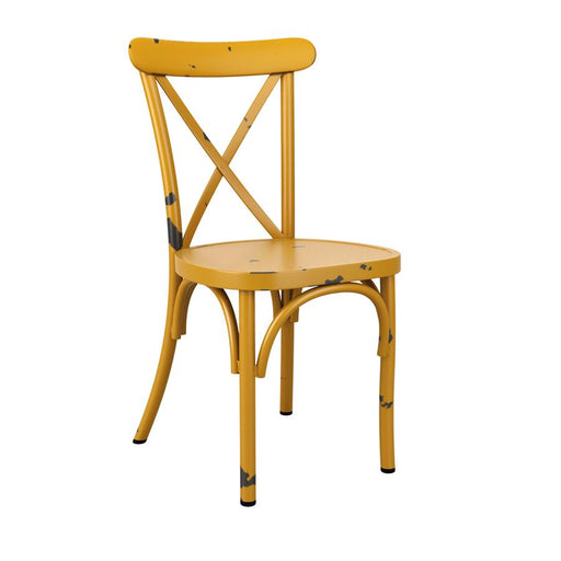 Vintage Style Café Chair Café Furniture zaptrading Vintage Yellow 