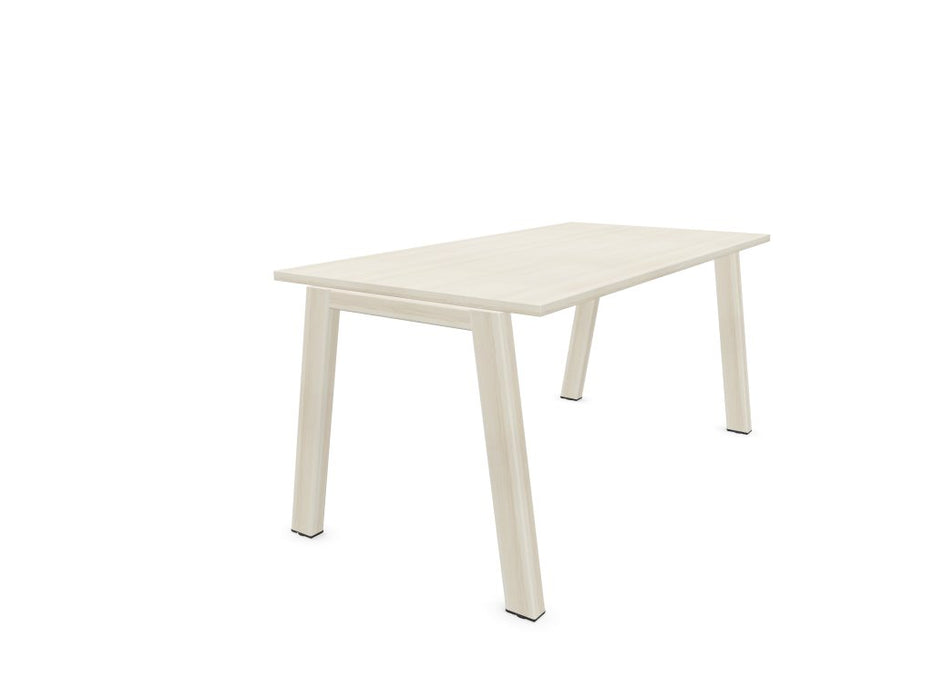 Vital Plus 300 individual desks - wooden leg Rectangular Office Desks Actiu Lime Oak/Lime Oak None 1400mm x 800mm