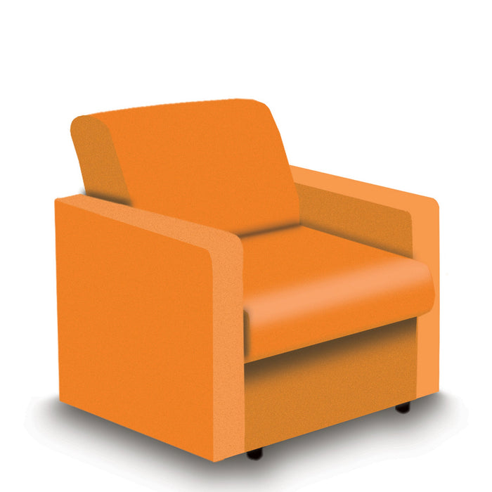 Wave Armchair Unit SOFT SEATING Nautilus Designs Orange 