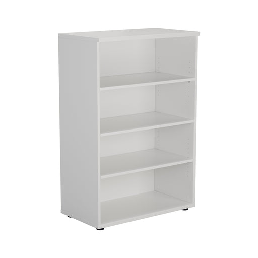 White Office Bookcase 1200mm High BOOKCASES TC Group White 