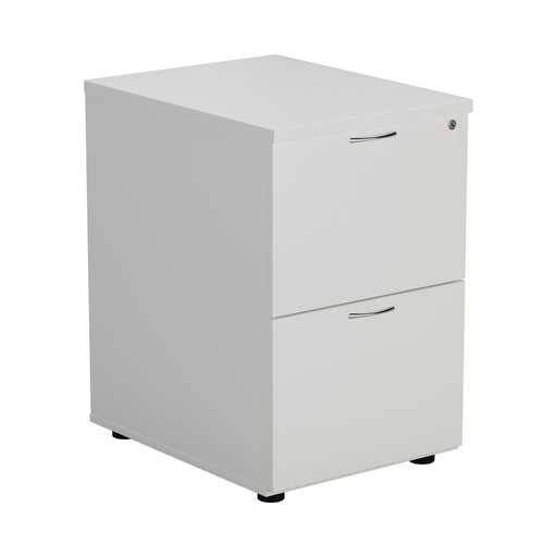 White Wooden 2 Drawer Filing Cabinet FILING TC Group White 