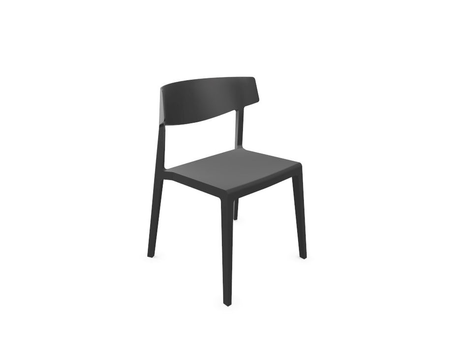 Wing Multipurpose side chair Meeting chair Actiu Black No N/A